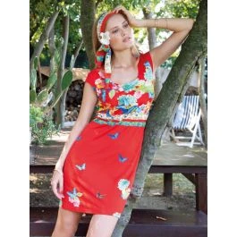 Viscose Strandkleid PAPILLON No. 2 Von Chiara Fiorini 1 Viscose Strandkleid PAPILLON No. 2 Von Chiara Fiorini