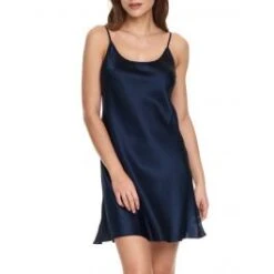 Viscose Nachthemd LUNA Mitternachtsblau Von Gattina